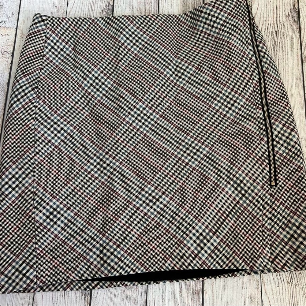 White House Black Market Plaid Skirt 6